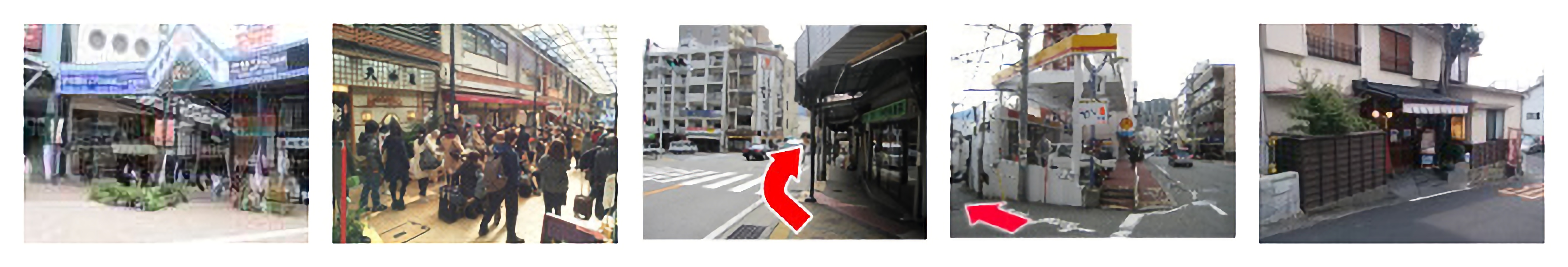 熱海駅より当店まで　徒歩での仲見世通りルート